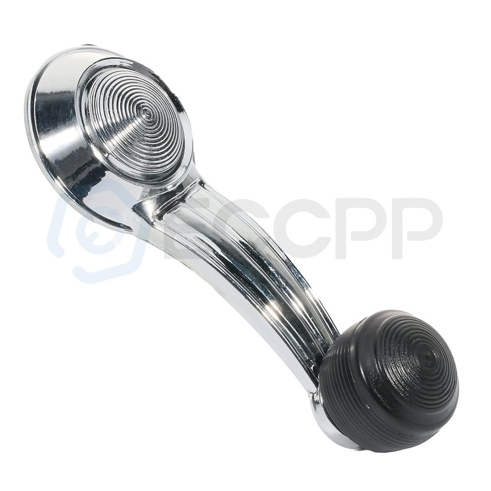 2x For 73-74 Chevrolet K30 Pickup Chrome Black LH Right Side Window Crank Handle 6B93BC-57