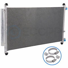 Condenser 3246 with Universal Oil Hose Clamps Kit for 2005-2010 Honda Odyssey 6B93BC-57