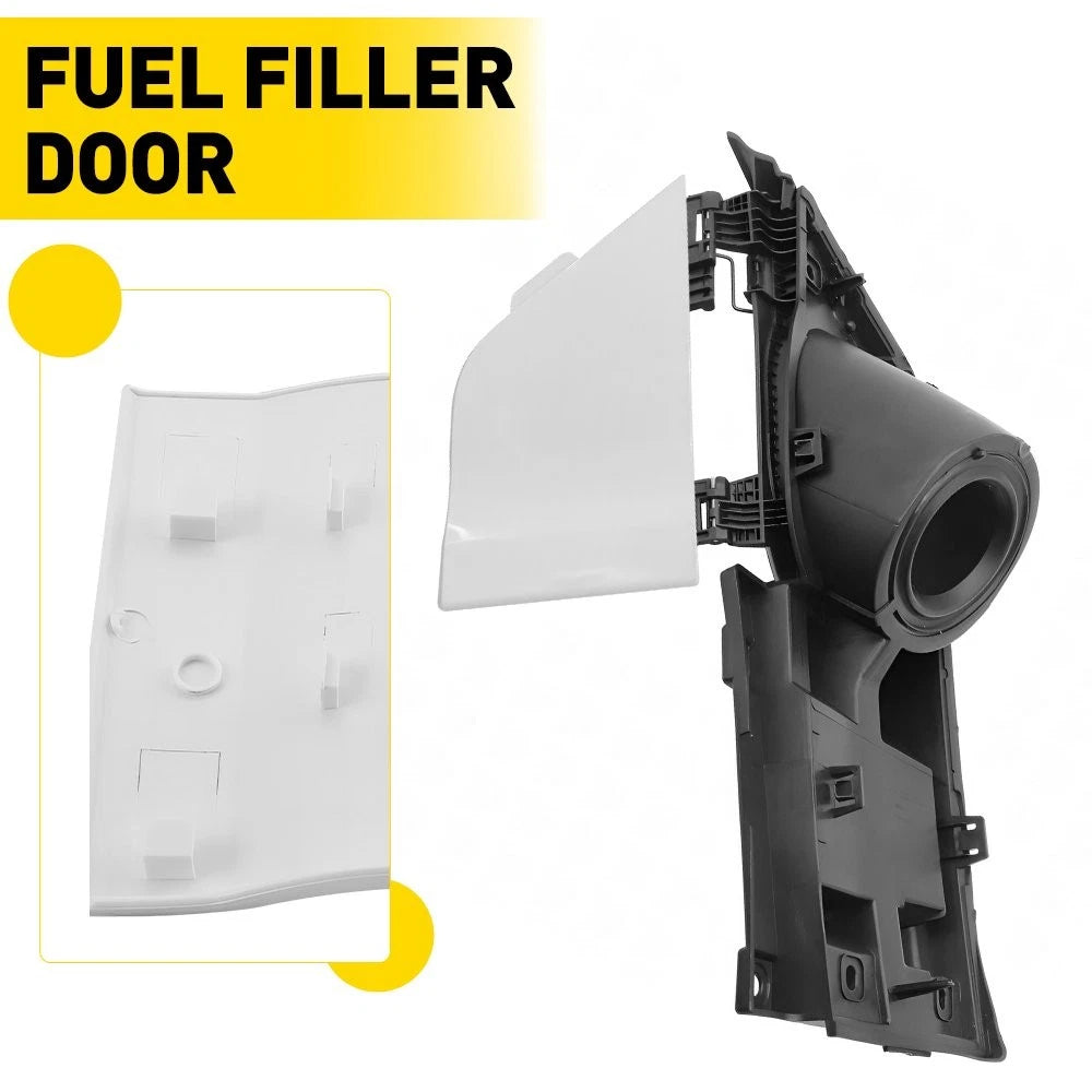 Fuel Filler Door Housing White Gas Cover For Ford Transit Van 150 250 350 15-23 6B93BC-57