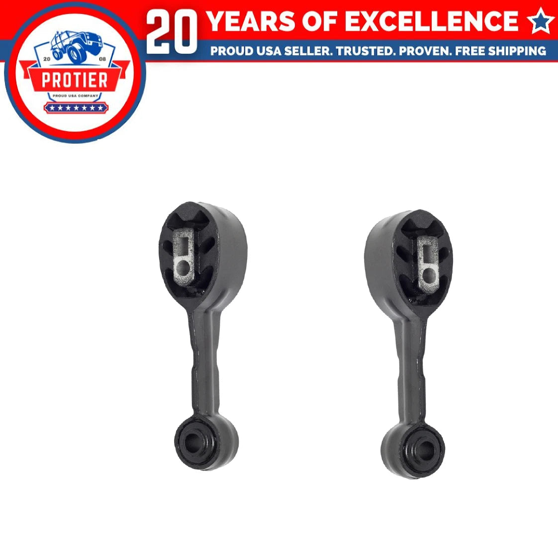 Front & Rear Torque Strut Mount 2PCS Set for 92-02 Saturn SC/SL/SW Series 1.9L 6B93BC-57