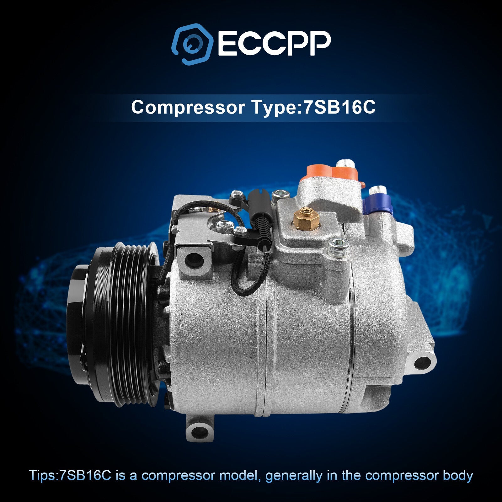 A/C AC Compressor For BMW 330Ci 330i 330xi 525i 528i 530i 540i 740i M3 M5 6B93BC-57