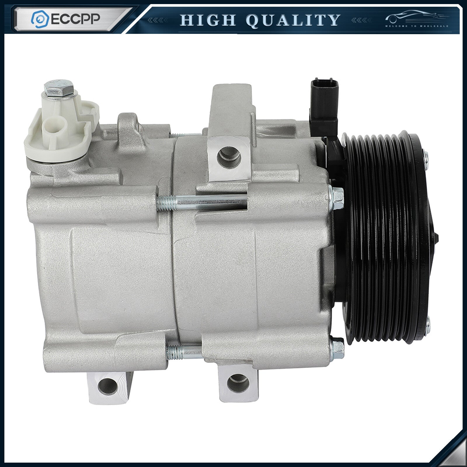 AC A/C  Compressor Fits Ford E-350 Super Duty 6.0L 2008 2009 2010 8C2Z19703AA 6B93BC-57