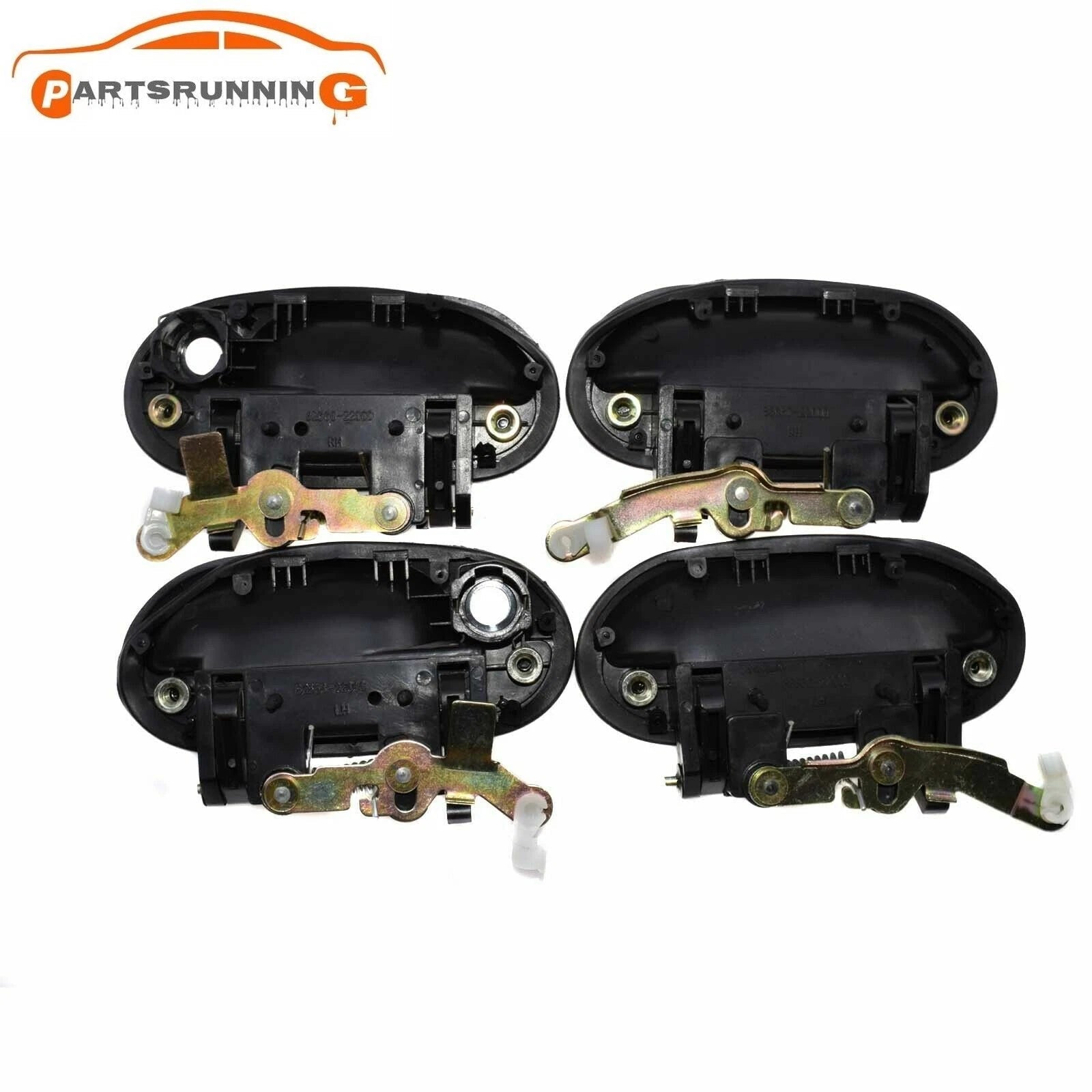 4PCS Front Rear Left Right Exterior Door Handle for Hyundai Accent 1995-1999 6B93BC-57