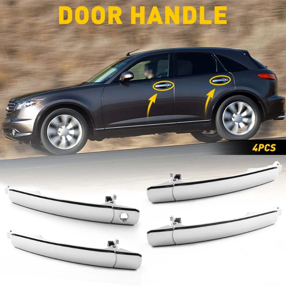 4X Front Rear Exterior Outside Door Handle for Nissan Rogue Murano Infiniti EOA 6B93BC-57