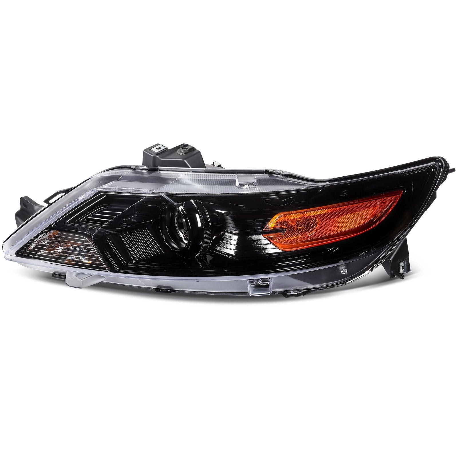 Pair Set Headlight Assembly For 2010-2012 Ford Taurus 3.5L Black w/Projector KOEEP
