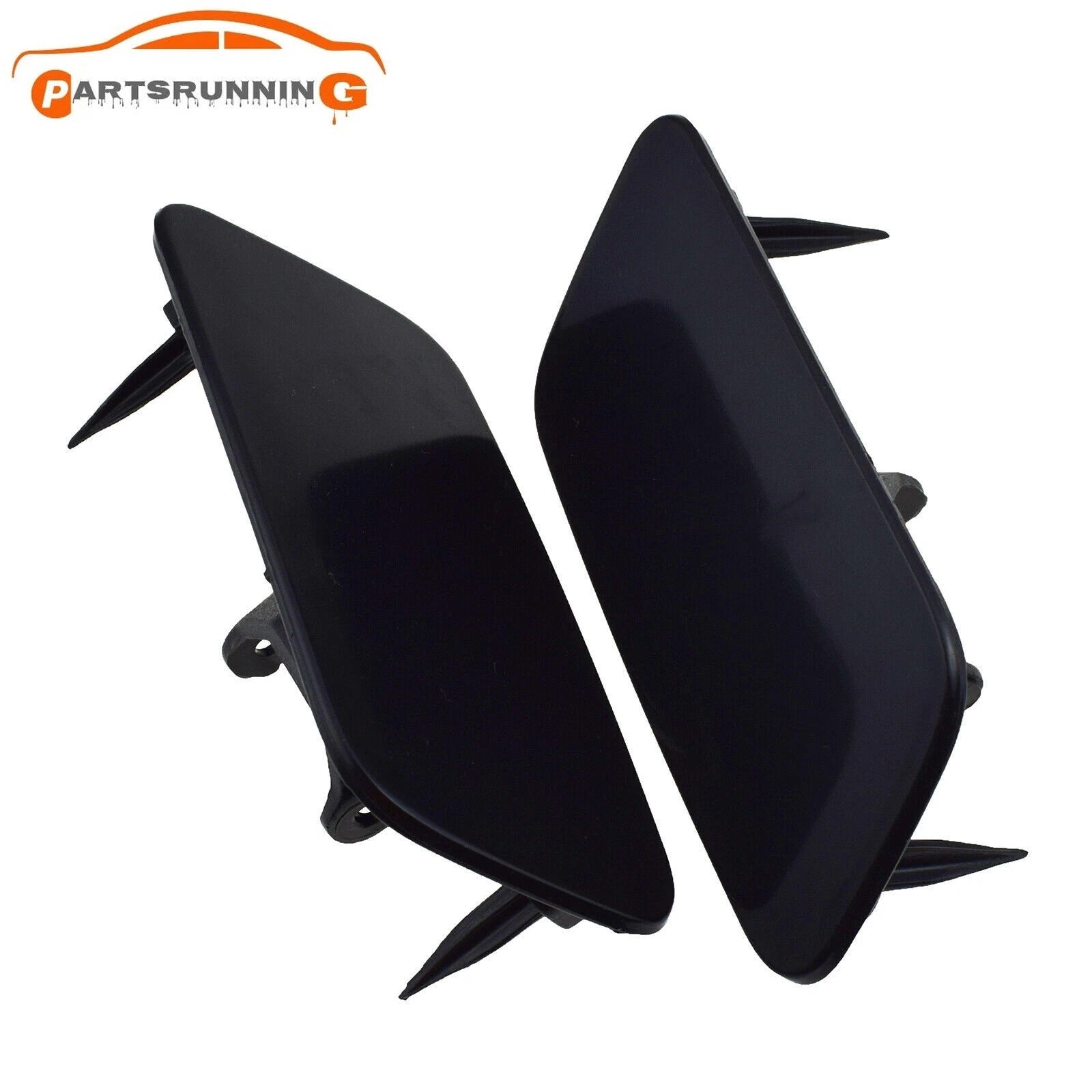 2PCS Front Bumper Headlight Washer Spray Cover Cap For 2012-16 Audi A3 8V3955275 6B93BC-57