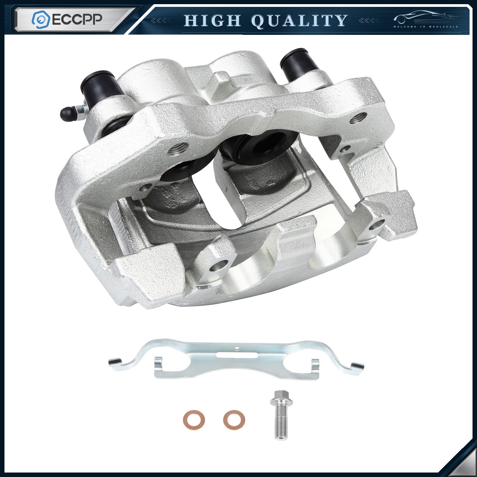 Front Right Brake Caliper 1Pc Set Zinc For 2011-2018 Dodge Durango 18B5296 6B93BC-57