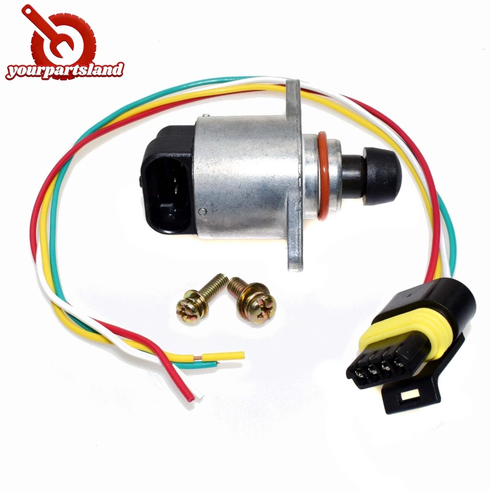 Idle Air Control Valve W/ 4 Wires Connector For Chevrolet Silverado 17113209 6B93BC-57