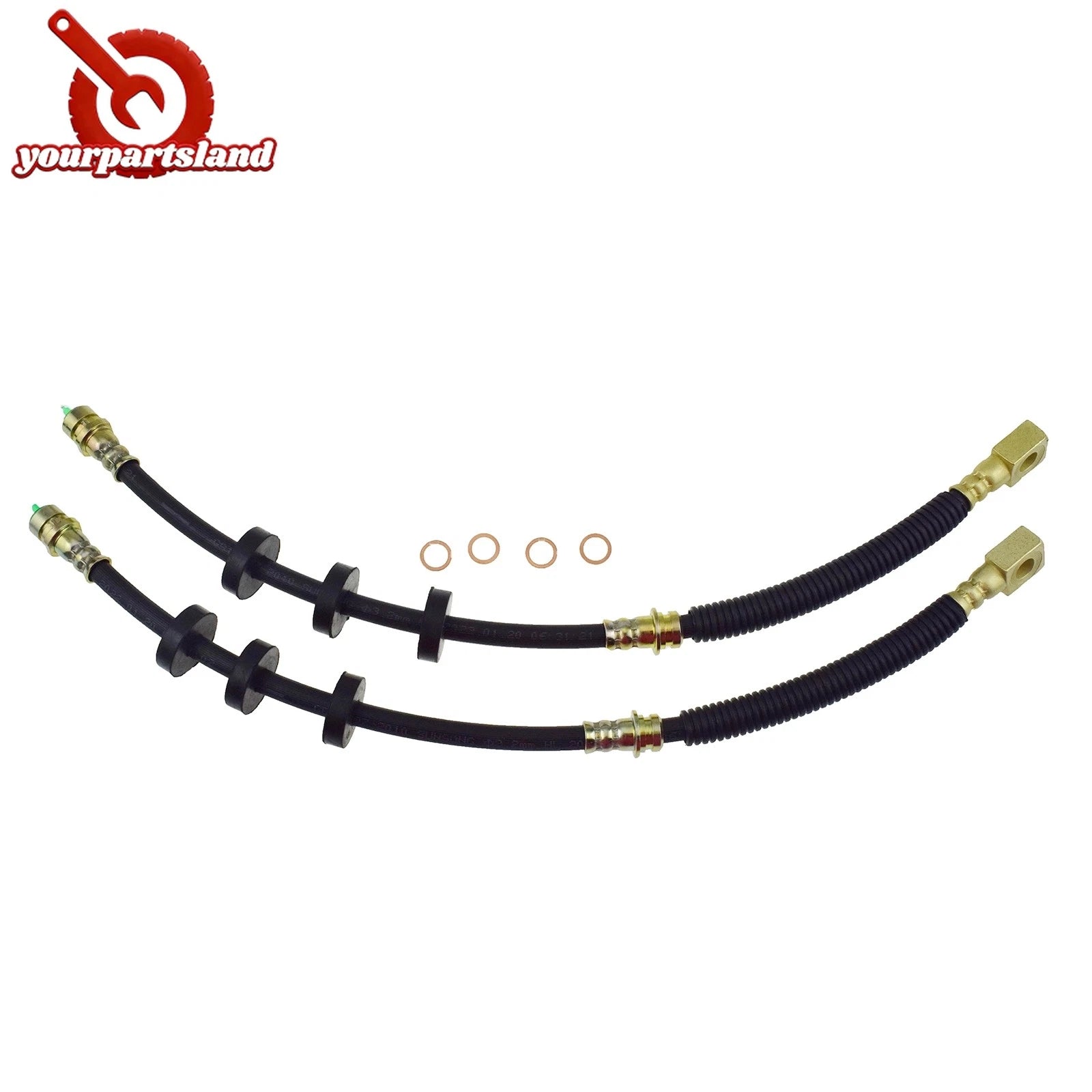 Front LH & RH Brake Hydraulic Hose for Ford Focus 2.0L 2.5L 2008 2009 2010 2011 6B93BC-57