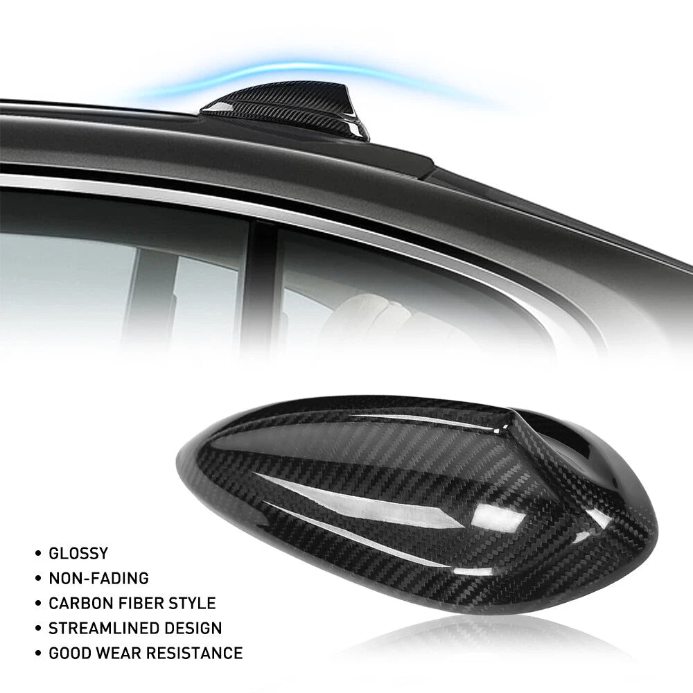 Antenna Cap Cover Carbon Fiber Fit BMW M3 M4 M2 F30 F32 G30 F34 Roof Shark Fin 6B93BC-57
