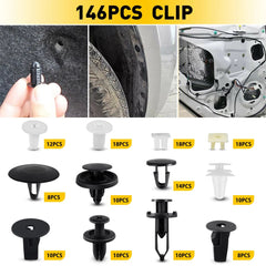 146PCS For Toyota Fender Hood Door Bumper Trim Clip Retainer Fastener Assortment 6B93BC-57