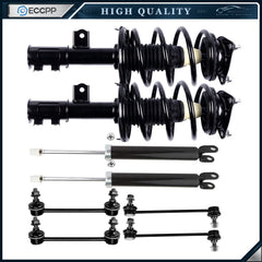 Front Struts + Rear Shock Absorbers + Sway Bars for 2007 - 2010 Hyundai Elantra KOEEP