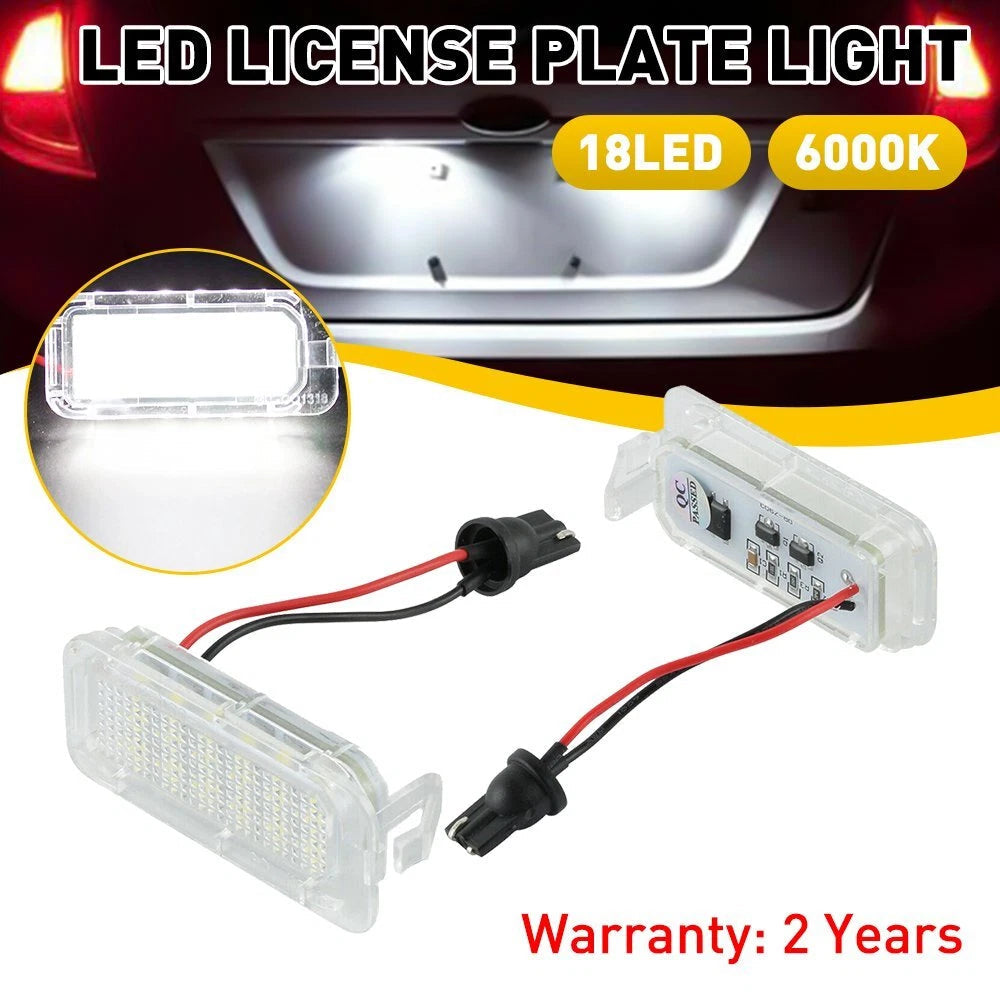 6000K White LED License Lights Plate for 2013-2019 Ford Explorer Fusion Fiesta 6B93BC-57
