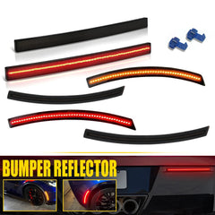 Smoked LED Side Marker Light Bumper Reflector Lamp For 14-19 Chevy Corvette C7 A 6B93BC-57