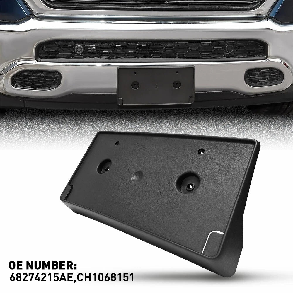 For 2019-2022 DODGE RAM 1500 DT Front Bumper License Tag Plate Bracket Holder EA 6B93BC-57