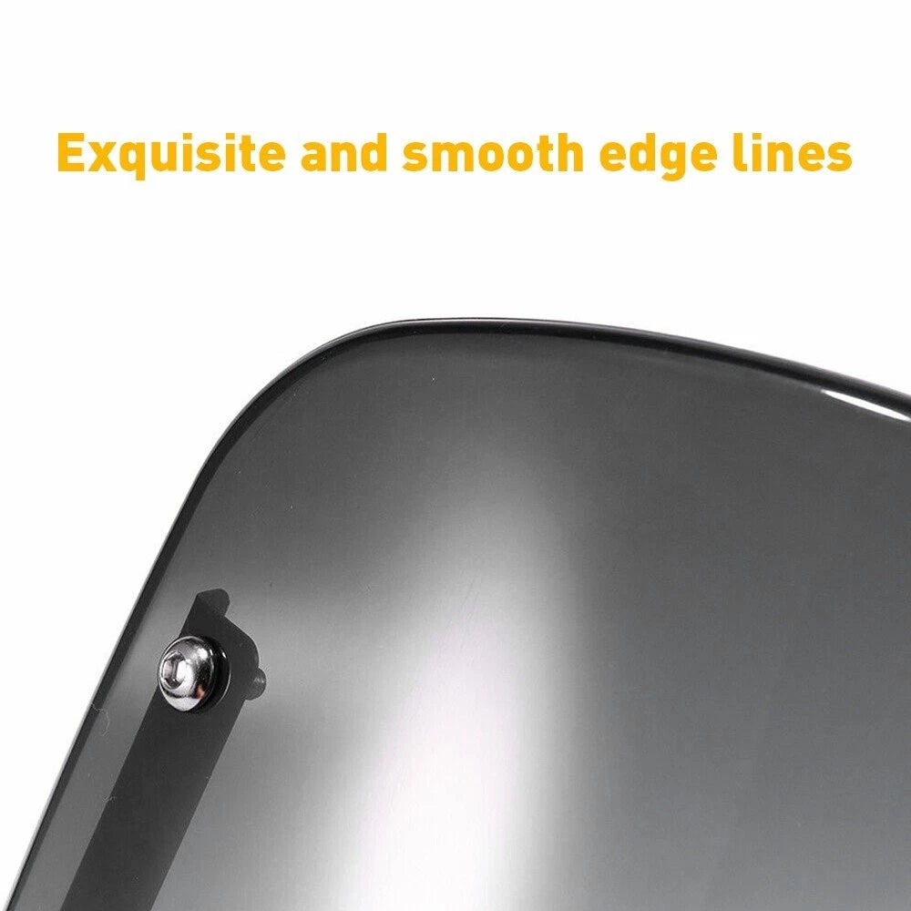 Motorcycle ABS Black Universal Windshield for 5-7" Round Headlight Cafe Racer US 6B93BC-57