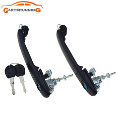 Front Left & Right Outer Door Handle w/ Keys For Ford Galaxy VW Polo Sharan Seat 6B93BC-57