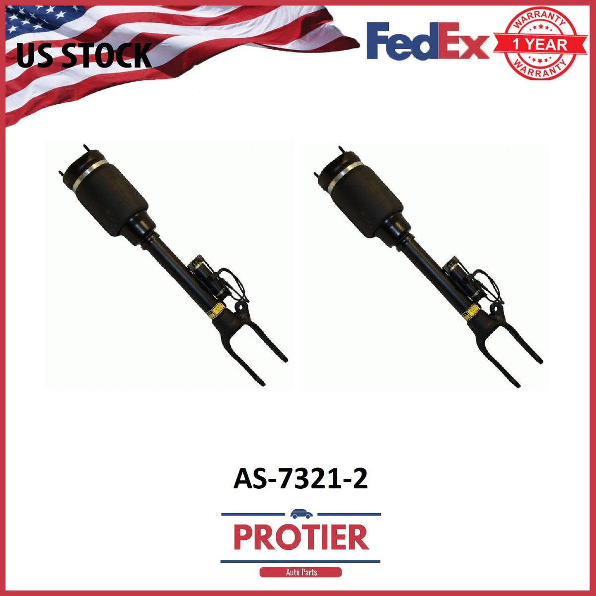 Front Pair Air Suspension Shocks For Mercedes W164 ML320 ML350 X164 GL450 ADS 6B93BC-57
