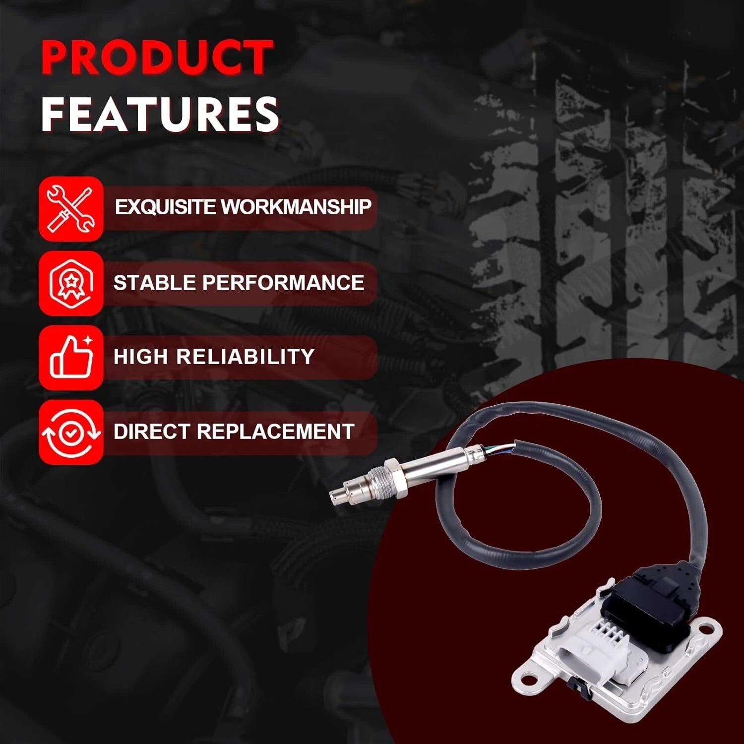 5WK97367 22303390 Inlet Nox Sensor For Mack MP8 Vo1vo Truck D11 D13 D16 USA 6B93BC-57