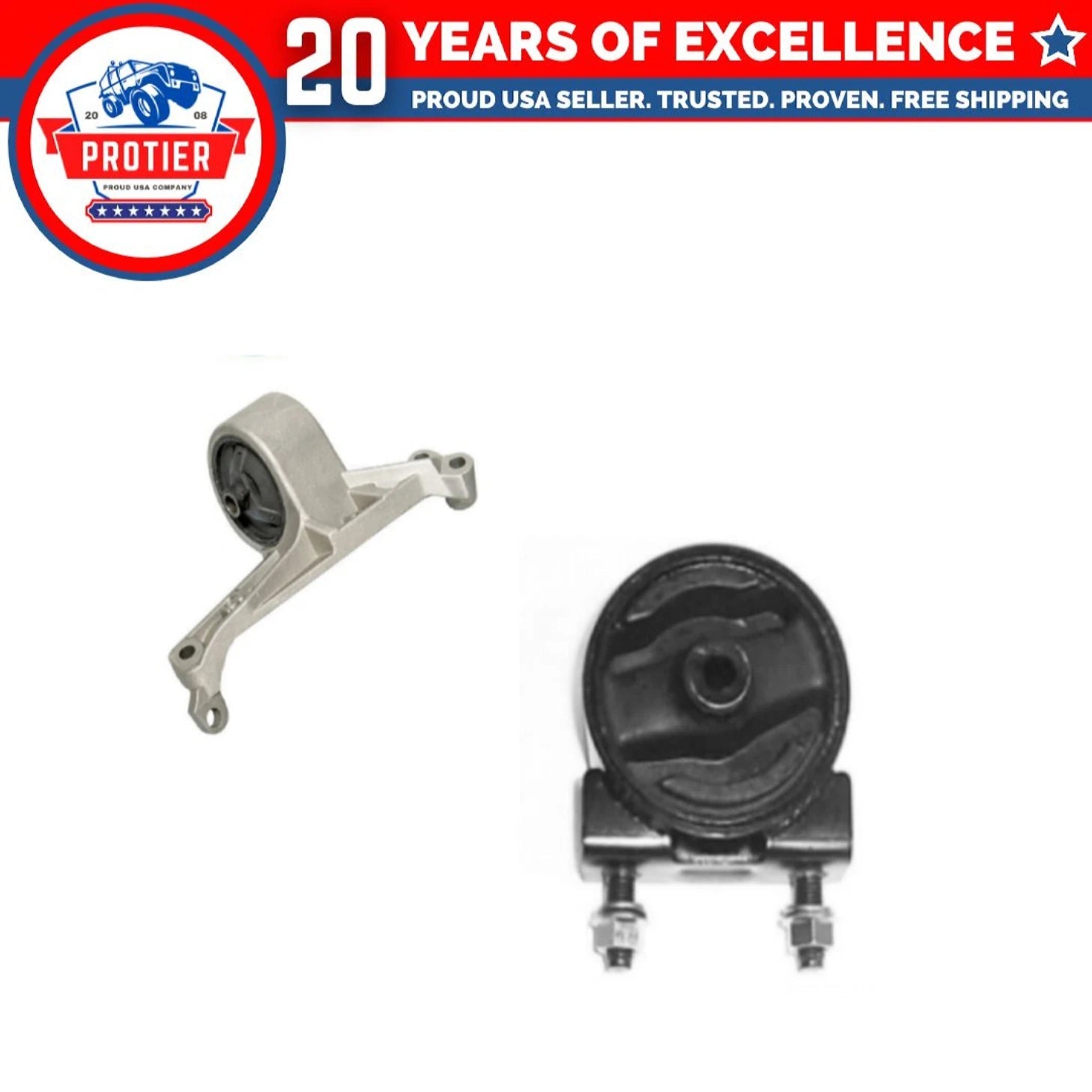 Front Motor Mount Set Compatible for 1999-2002 Suzuki Esteem 1.8L Compatible 6B93BC-57