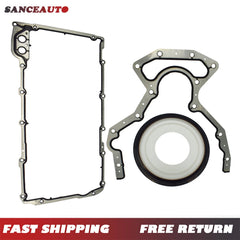 Engine Rear Main Seal & Oil Pan Gasket Set 3PC For CHEVY GMC 4.8 5.3 6.0 6.2L V8 6B93BC-57