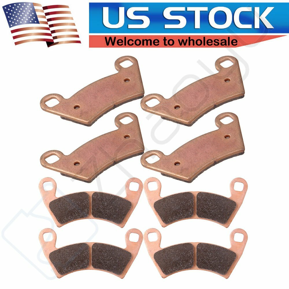 4 Pairs Brake Pads Front And Rear For Polaris 4X4 Ranger 500 2006-07 Sintered 6B93BC-57