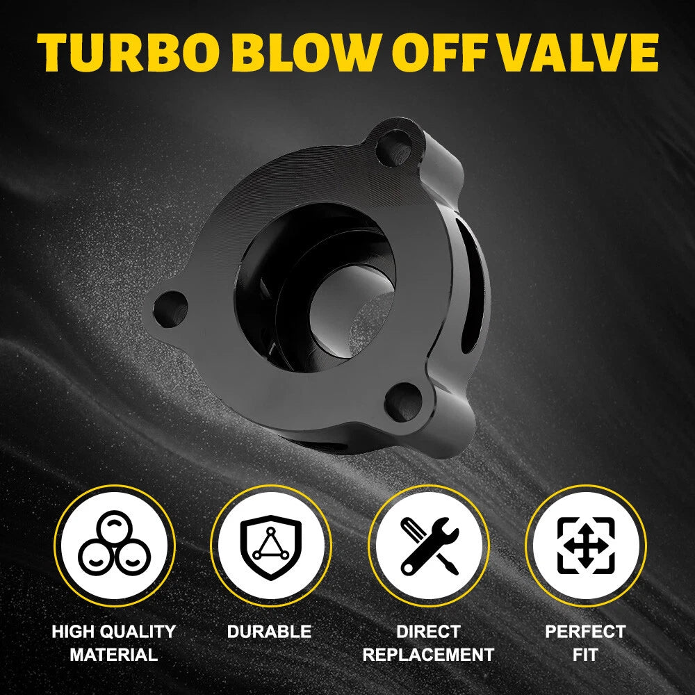 Black Turbo Blow Off Valve BOV Adapter For Ford Fusion 1.5 1.6 2.0L Ecoboost EOA 6B93BC-57