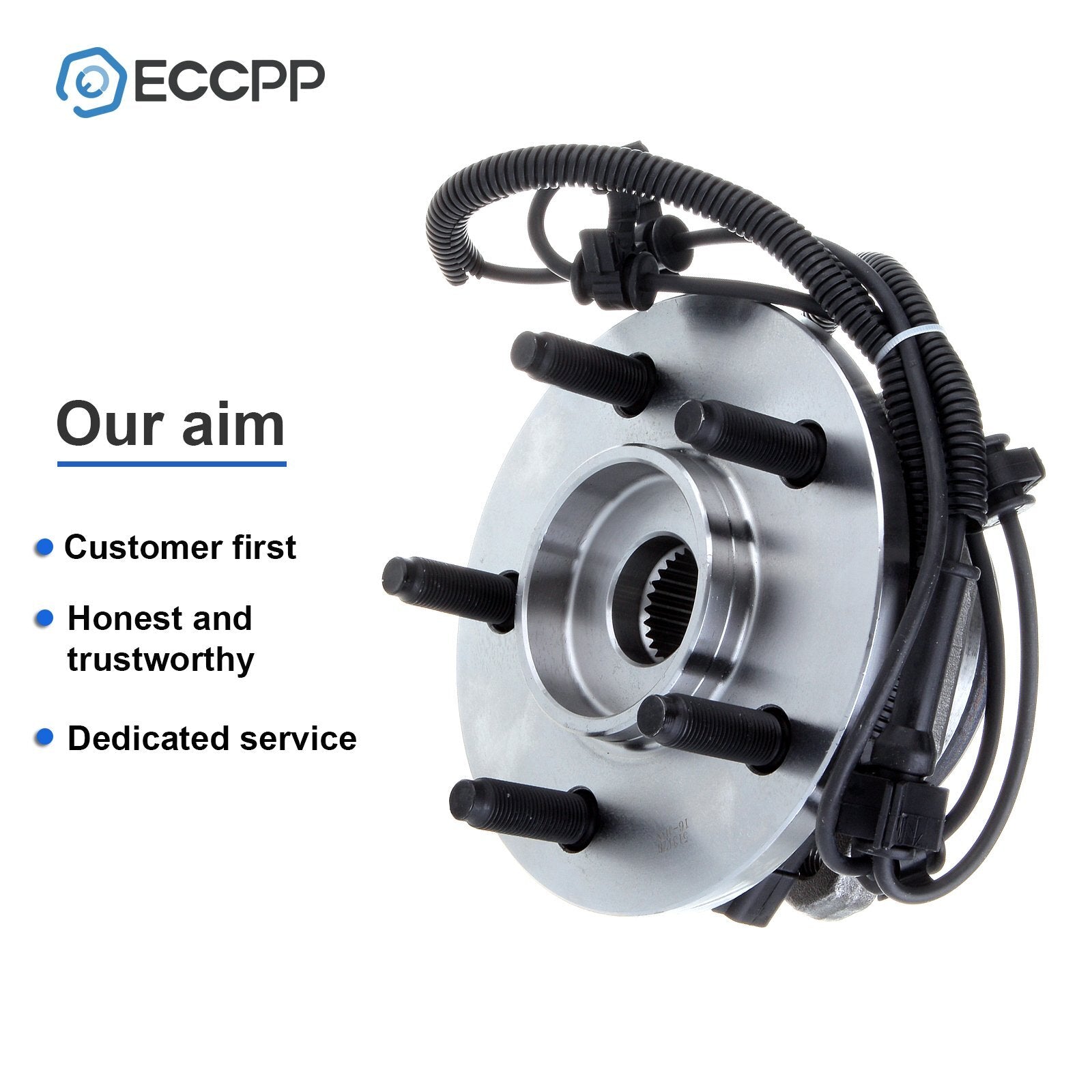 1Pc Front Left Wheel Hub Bearing Assembly For Jeep Liberty 2002-2006 2007 w/ ABS 6B93BC-57