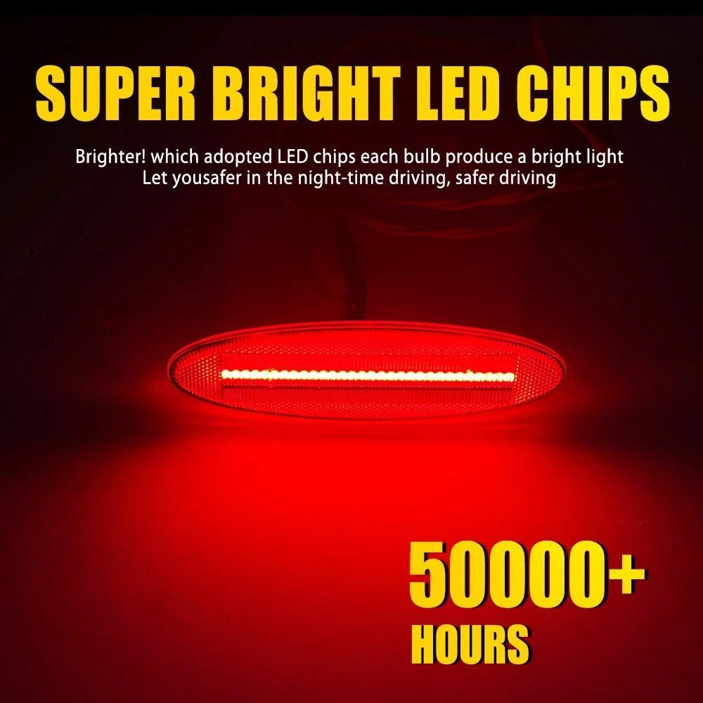 2pcs Rear LED Side Marker Light Clear Lens L &R For Chevry Corvette C5 1997-04 A 6B93BC-57