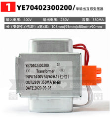 1PC 350MA 400V/230V dual output transformer 230V 350MA/24V 80VA transformer