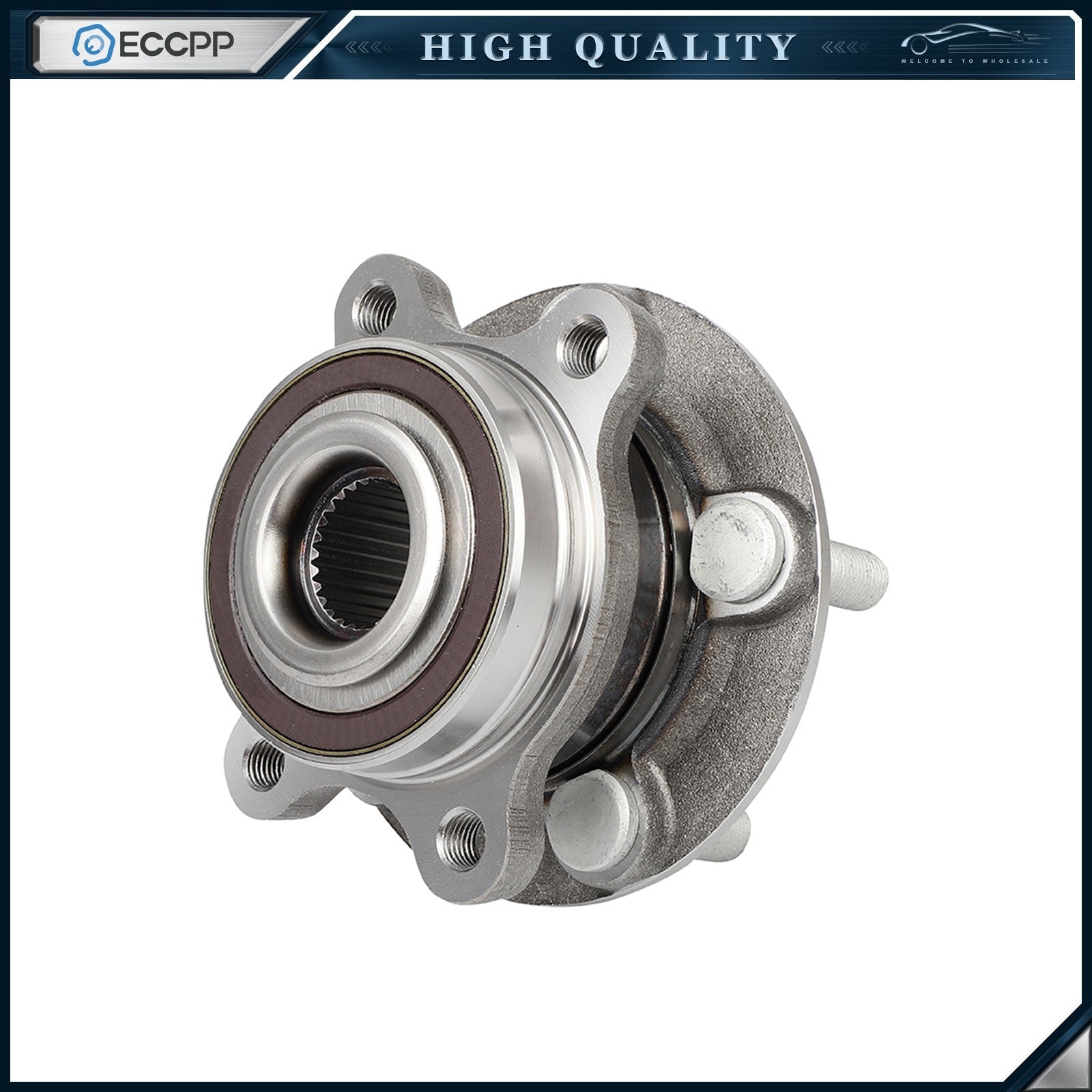 1Pc Wheel Hub Bearing Assembly Front or Rear AWD For Ford Edge 2015-2021 W/ ABS 6B93BC-57