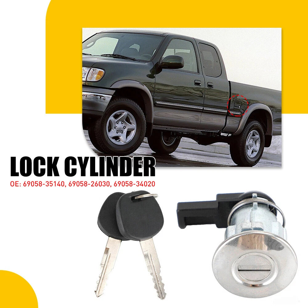 For Toyota 1995-2004 Tacoma 2000-2003 Tundra Fuel Door Lock Cylinder & Key EOA 6B93BC-57