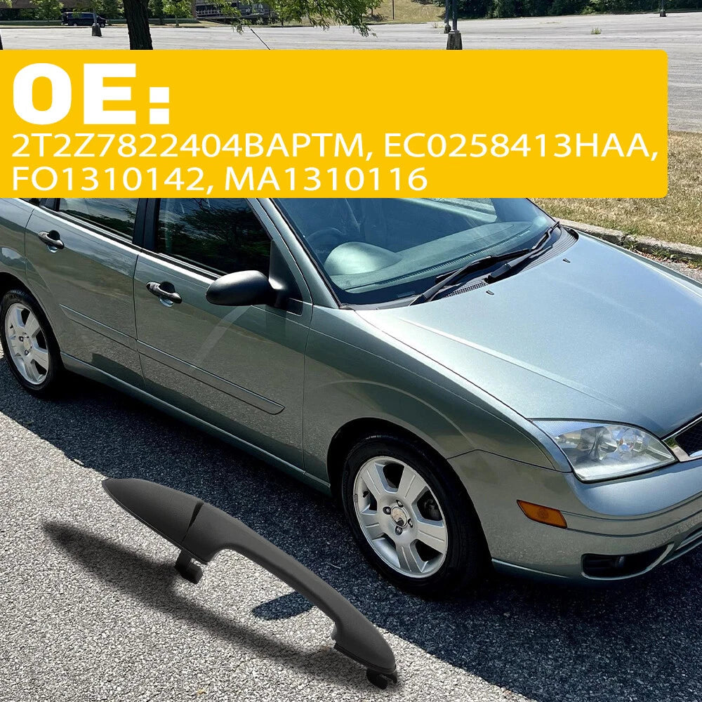 Outer Door Handle Fits 2000 -2007 Ford Focus Rear Escape Left / Right Side Black 6B93BC-57