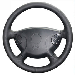 Top Leather Steering Wheel Hand-stitch on Wrap Cover For Benz W210 E63 E320 E280 6B93BC-57