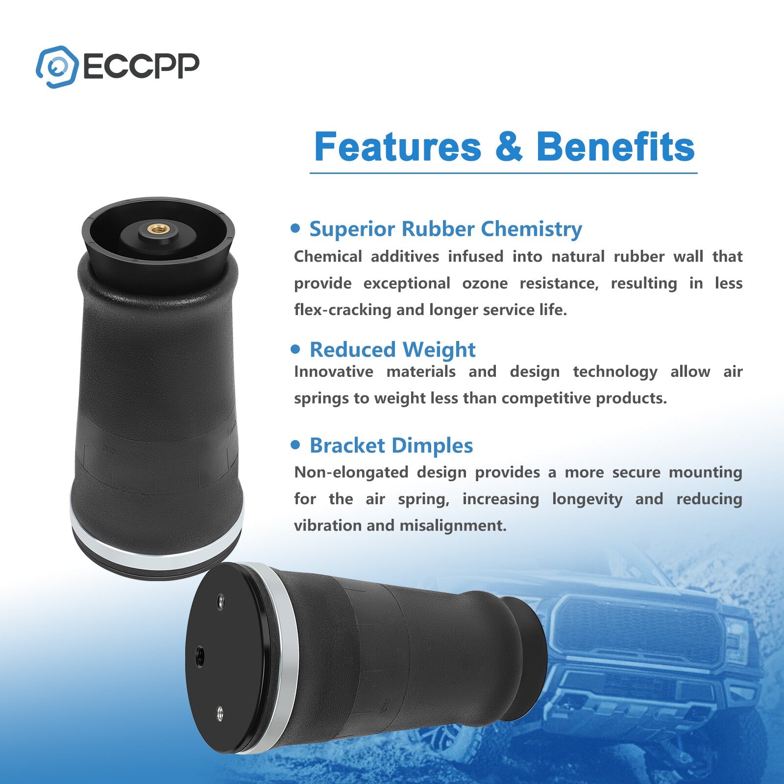 Pair Air Suspension Air Bags W21-760-9000 For ContiTech SK6815P01 6B93BC-57