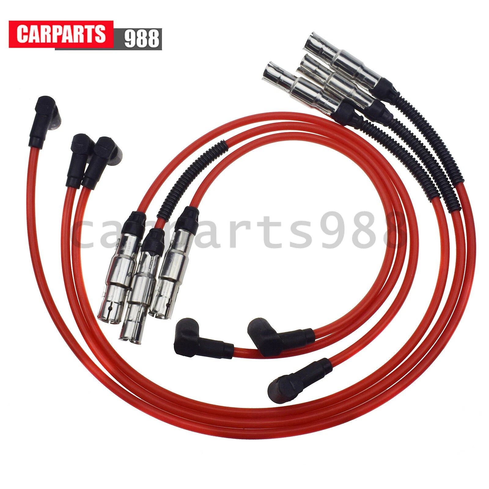 Ignition Cable Kit 7mm For VW Golf Jetta Passat 2.8L 021998031 021998031A 6B93BC-57