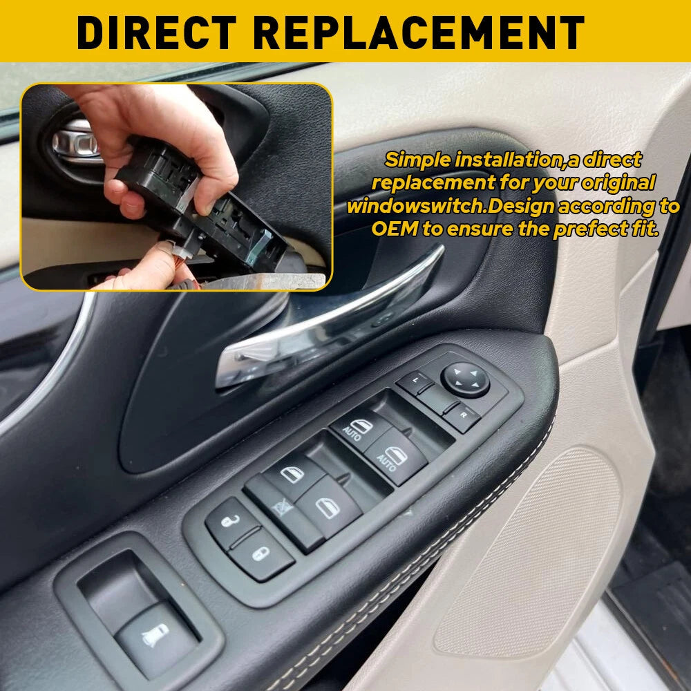 Master Power Window Switch 2012-19 For DODGE GRAND CARAVAN SE SXT 68110871AA EOA 6B93BC-57