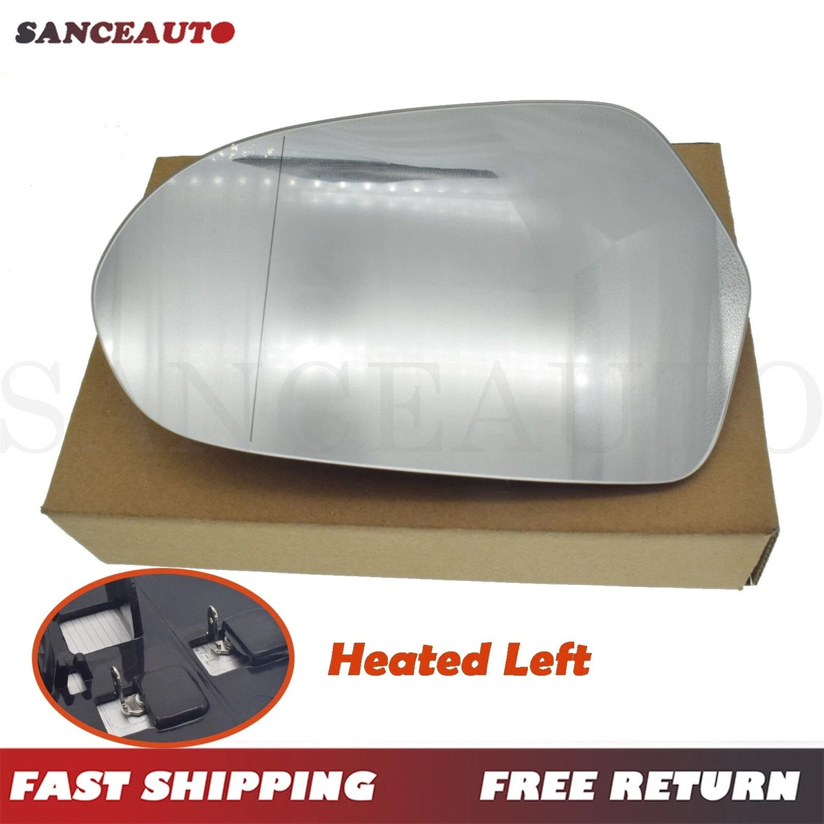 Door Rear Mirror Glass Heated Left Driver For AUDI A6 C7 S6 RS6 4G 4G0857535D 6B93BC-57
