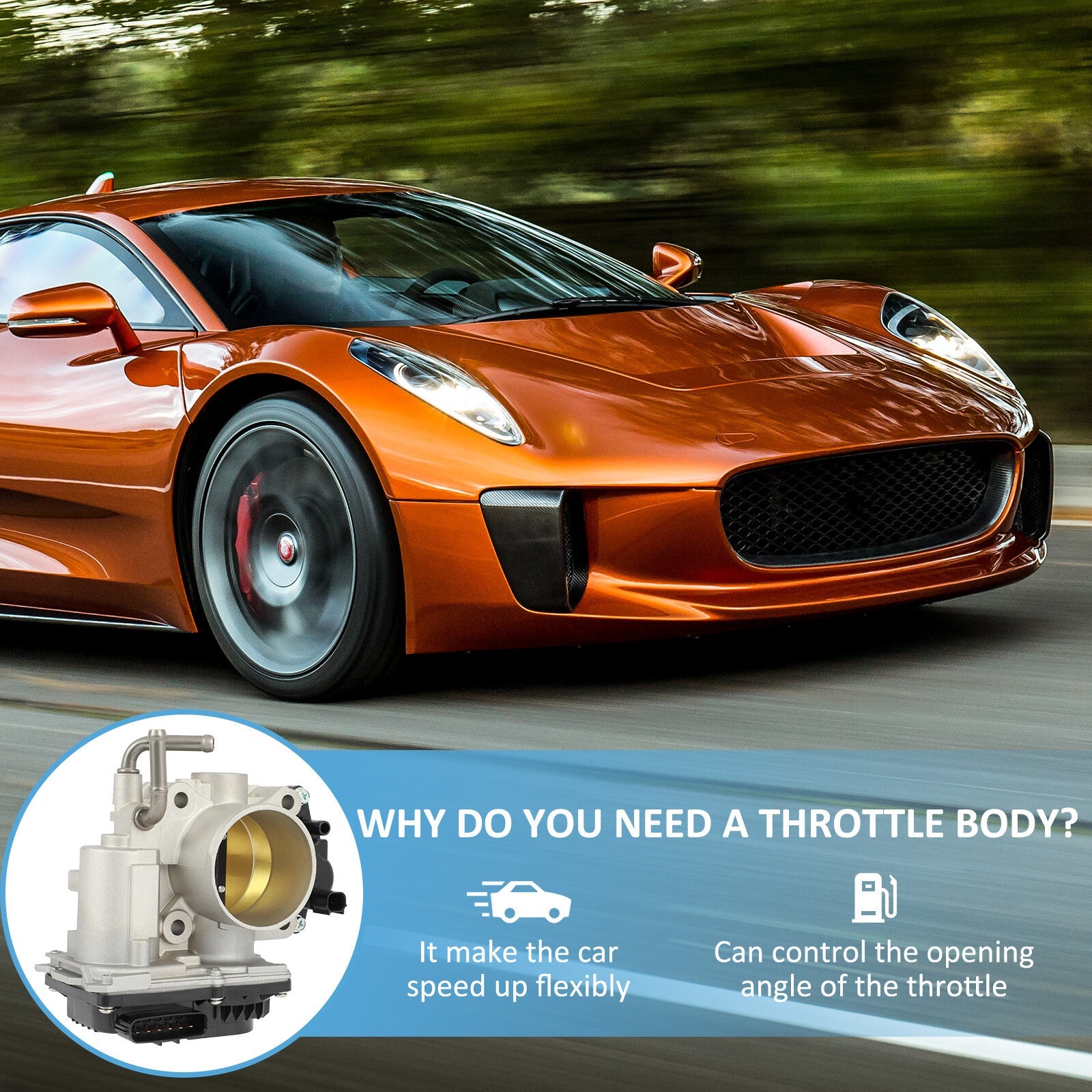 For Honda HR-V 2016-22 Civic 2012-15 1.8L Acura ILX 2013-2015 2.0L Throttle Body 6B93BC-57