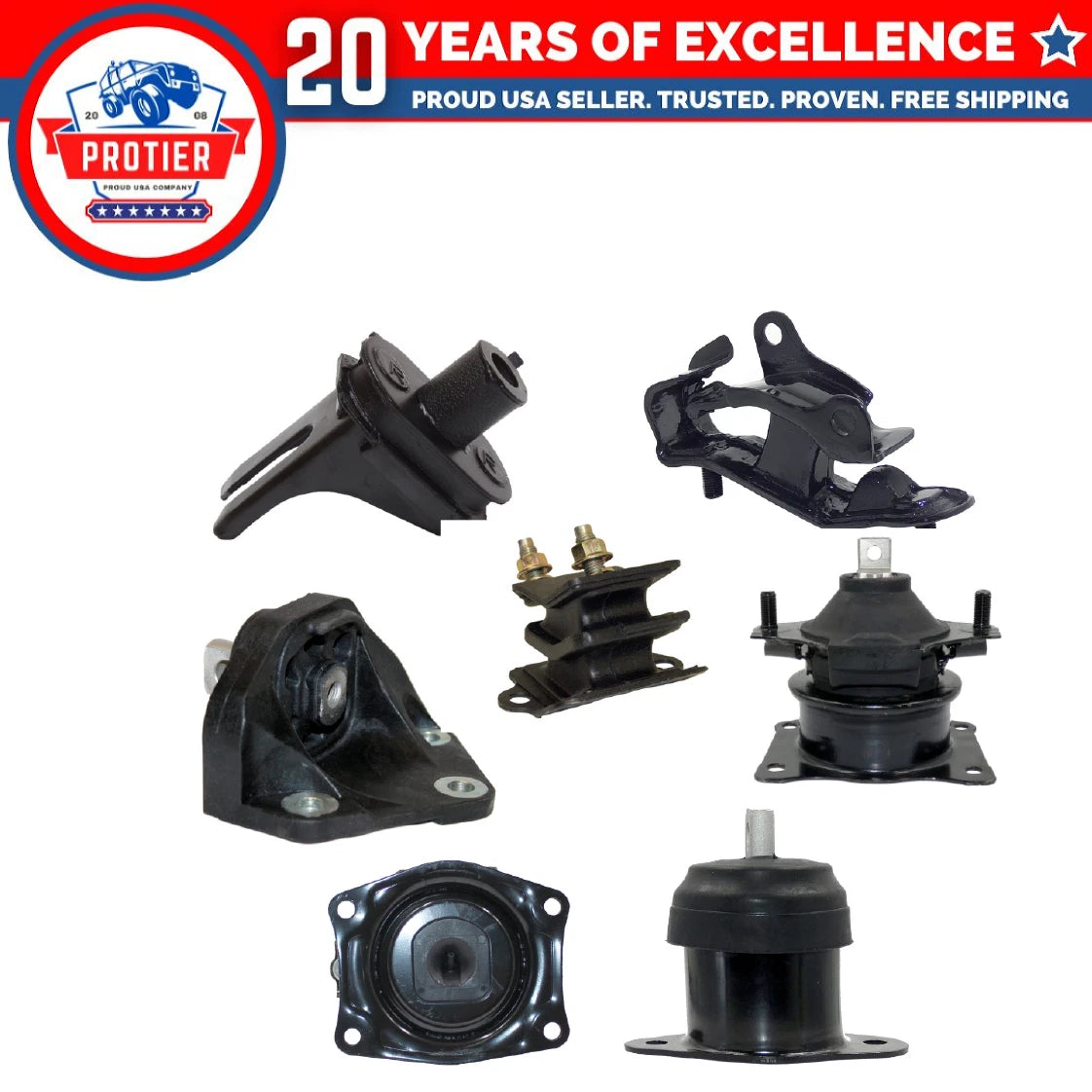 Engine Motor & Trans Mount 7PCS Set Fit 2004-2006 Acura TL 3.2L for Auto Trans 6B93BC-57