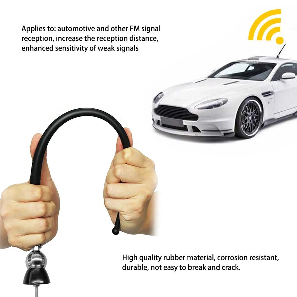 16" Roof Fender Car Auto Stereo FM & AM Radio Amplified Signal Antenna US EOA 6B93BC-57
