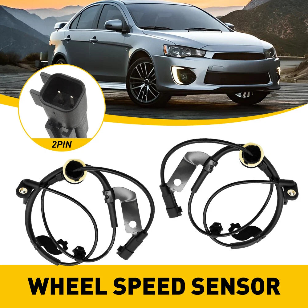 2x For 06-17 Mitsubishi Outlander Lancer ABS Wheel Speed Sensor Front Left&Right 6B93BC-57