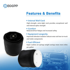 Pair Air Suspension Air Bags W01-358-8864 For Peterbilt Peterbilt C81-1011