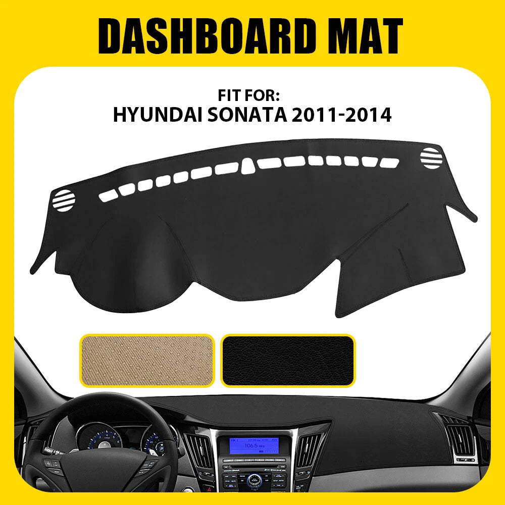 Car Leather Dashboard For Hyundai Sonata 2011-2014 Dash Cover Protector Mat USA 6B93BC-57