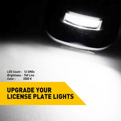 LED License Plate Light For 88-00 Chevy C/K 1500 2500 3500 WHITE Tag Lamp EOA 6B93BC-57