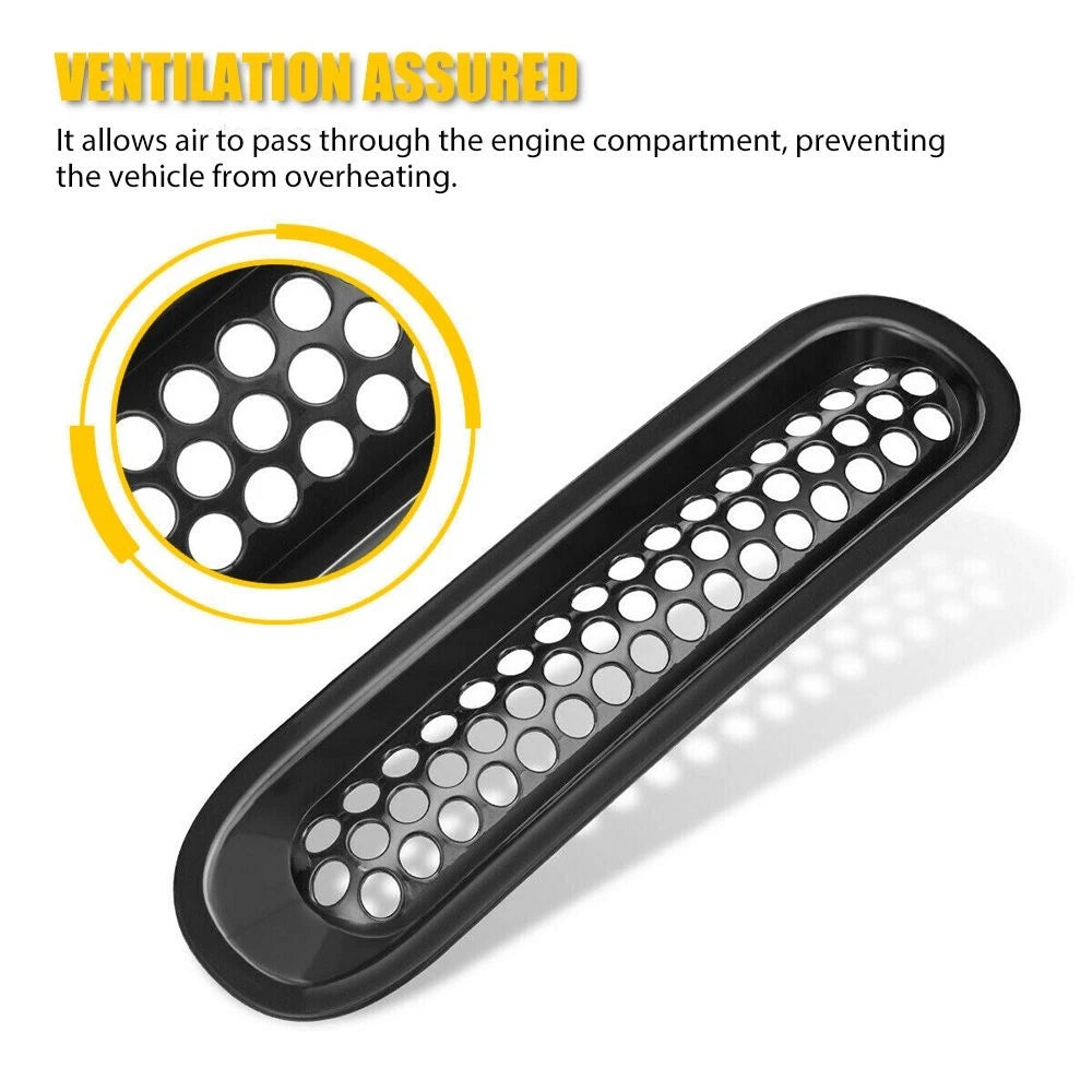 7pcs Front Grille Mesh Inserts For Accessories Jeep Wrangler JK JKU 2007-2018 A 6B93BC-57