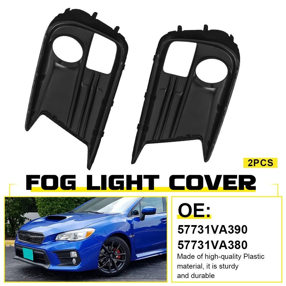 2X Front Bumper Fog Light Cover Left & Right Fits Subaru WRX/WRX STI 2018-2021 A 6B93BC-57