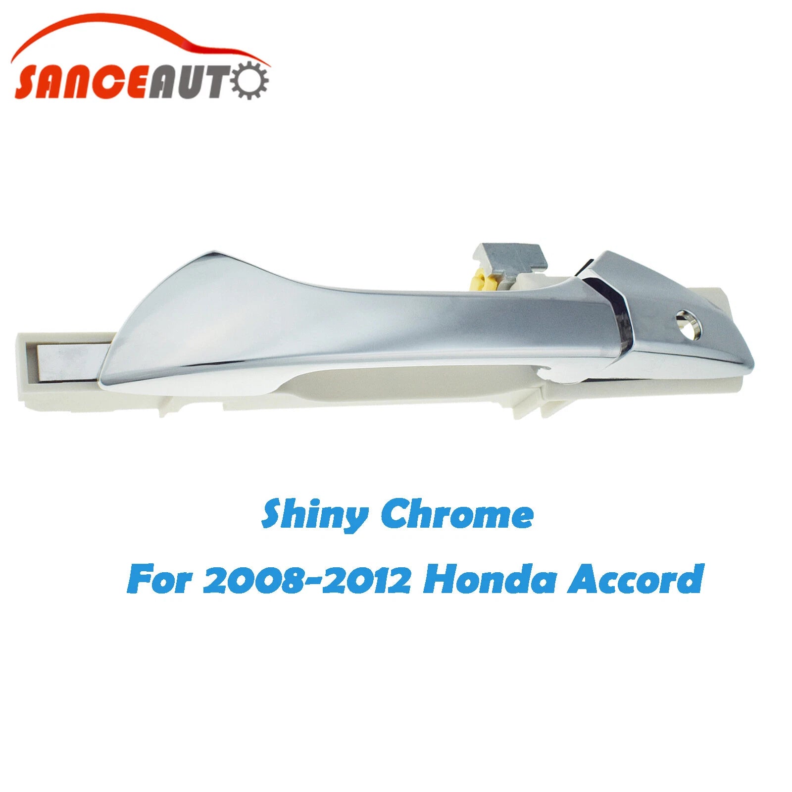 Front Left Exterior Door Handle W/ Keyhole For 2008-2012 Honda Accord Chrome 6B93BC-57