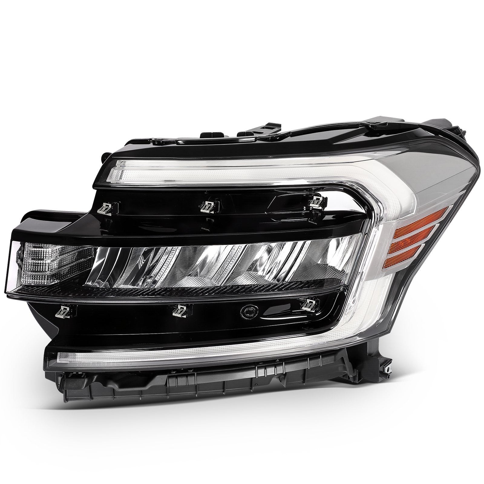 ECCPP LED Headlights Assembly For Ford Expedition 3.5L 2022-2024 Pair Kit Chrome 6B93BC-57