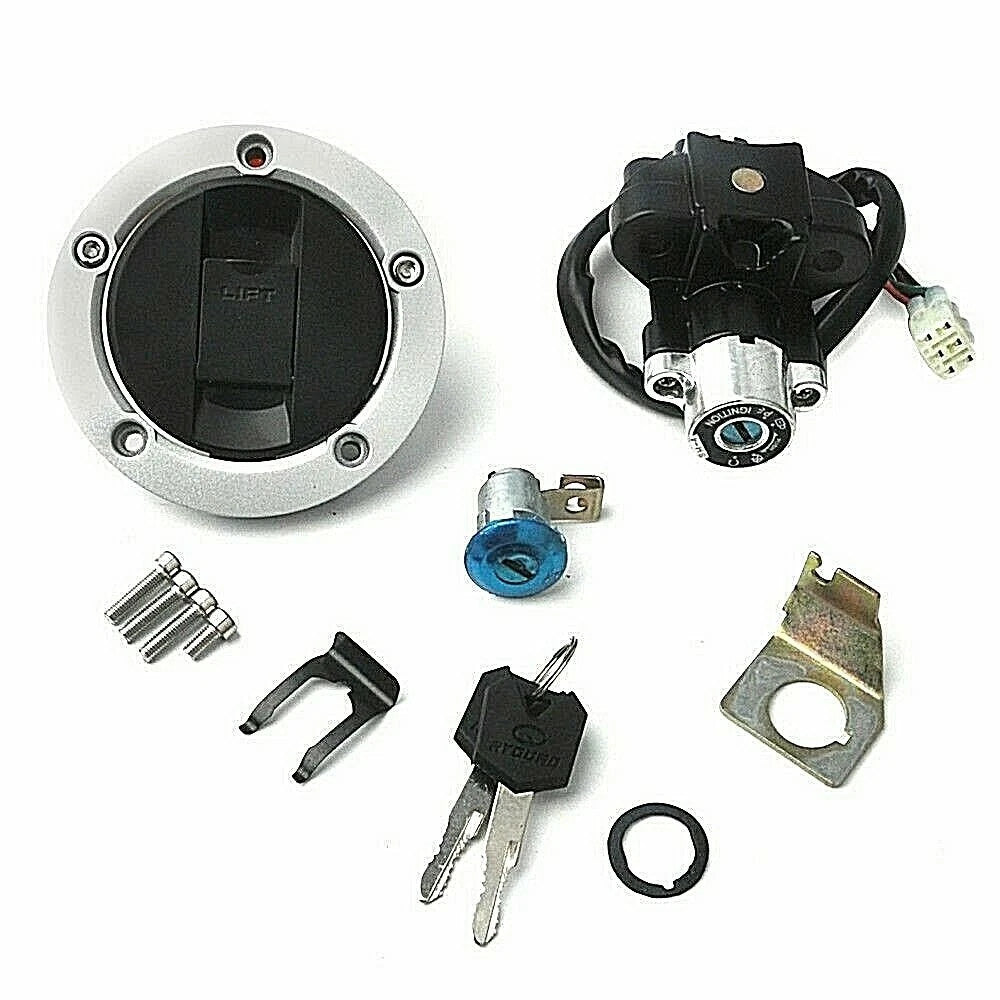 Ignition Switch Fuel Gas Cap Key Set for Suzuki SFV650 SV1000 SV650 DL650 DL1000 6B93BC-57